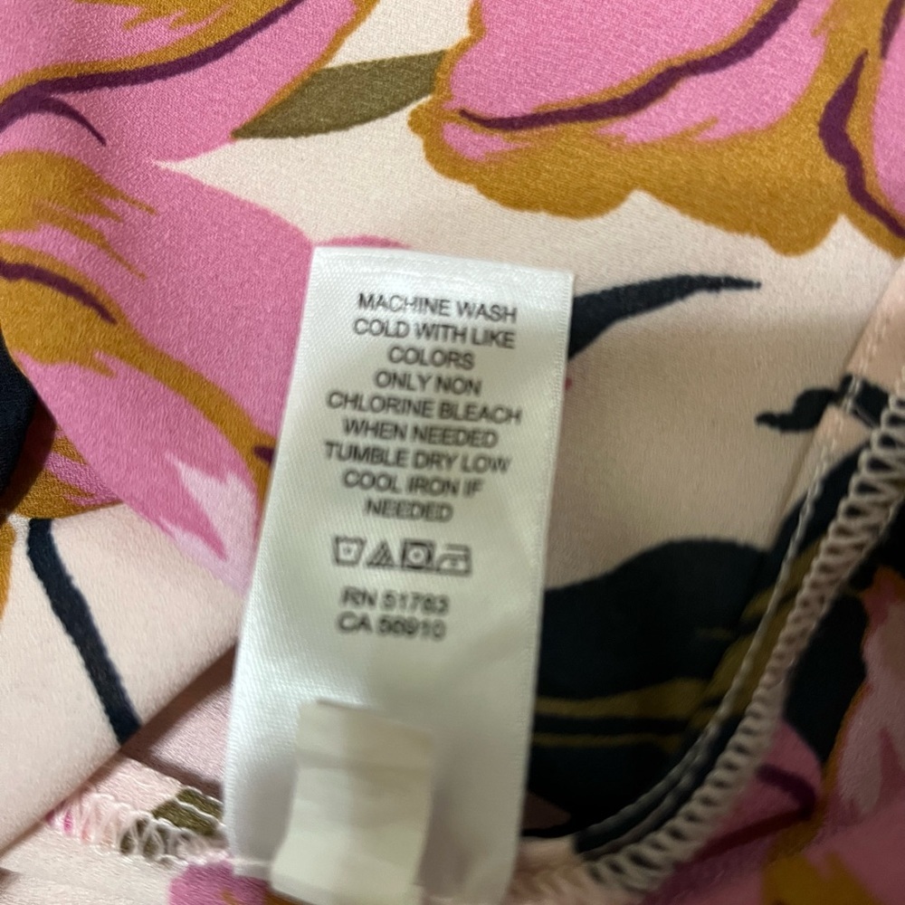 Maurices Women’s Sleeveless Blouse Top Large Pink Caramel Back Zipper Office Cas - Picture 5 of 5